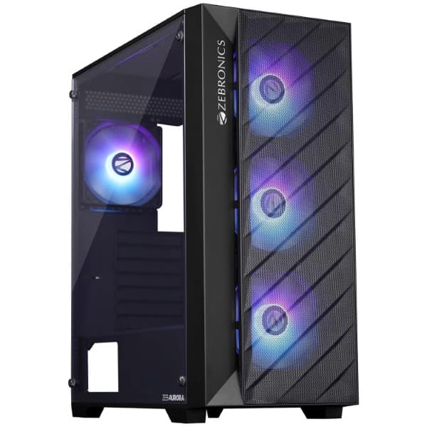 ZEBRONICS Aurora Mid-Tower Premium Gaming Cabinet - 1