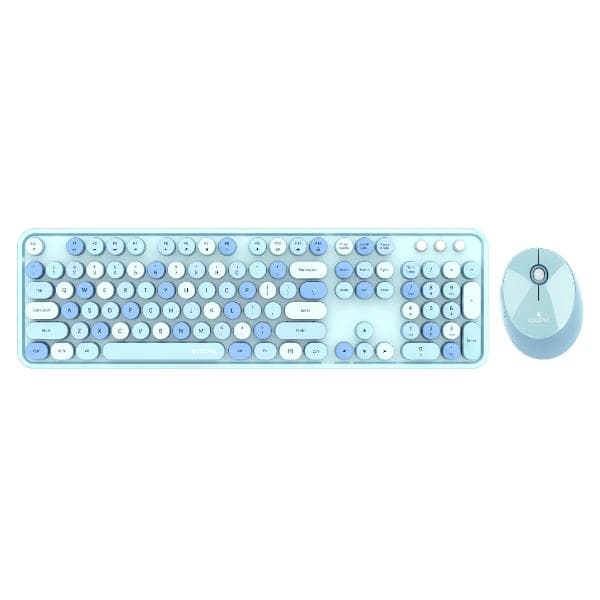 COCONUT Vintage Retro Wireless Combo, Blue - 1