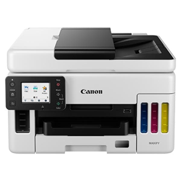 Canon MAXIFY GX6070 All-in-One Wireless Ink Tank (Colour) Business Printer for High Volume Document Printing, White and Blackthe - 1