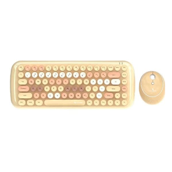 Coconut Bling Retro Wireless Combo, Milk Tea - 1
