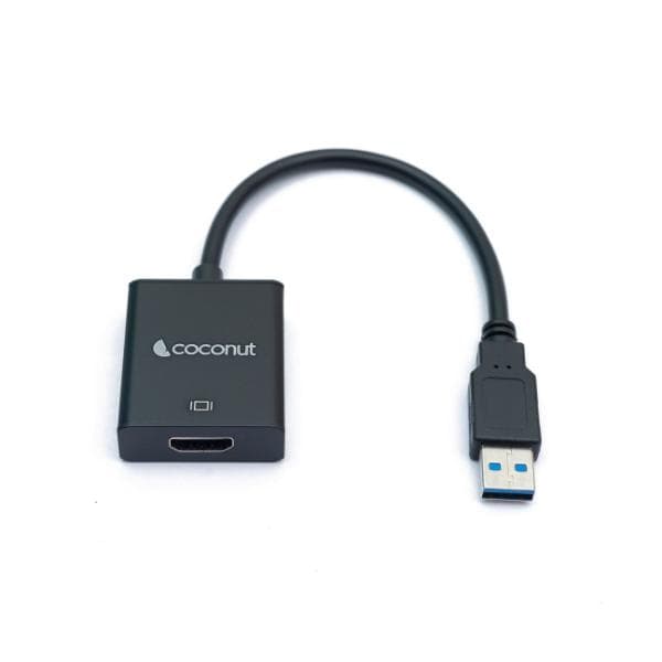 Coconut USB 3.0 to HDMI Converter, 4K Resolution Strong Metal Enclosure, High Quality Chipset, True USB 3.0, Super Portable