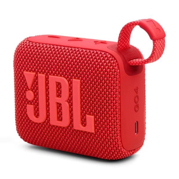 JBL Go 4, Wireless Ultra Portable Bluetooth Speaker, Pro Sound, Vibrant Colors, Water & Dust Proof, Type C (Without Mic, Red) - 1