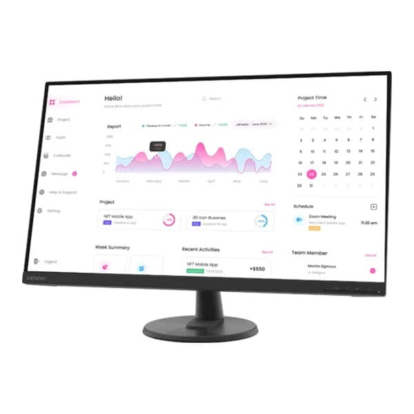 Lenovo D32-40 31.5-inch FHD 60Hz Anti Glare Screen Monitor (Black) - 1
