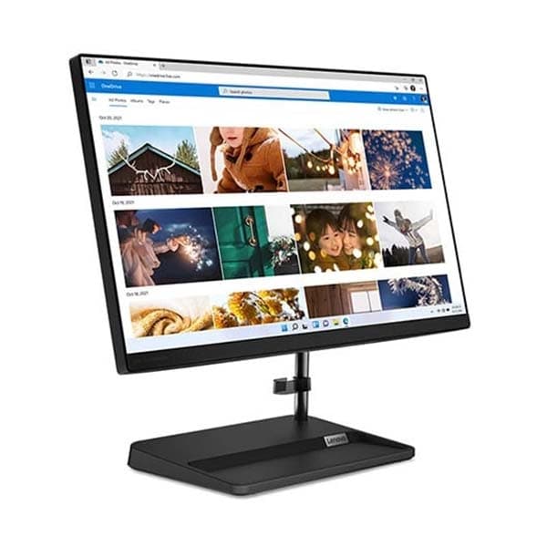 Lenovo IdeaCentre AIO 3 Intel Celeron 7305 22" FHD IPS 3-Side Edgeless All-in-One Desktop with Alexa Built-in (8GB/512GB SSD/Win11/HD 720p Camera/USB Keyboard & Mouse), F0GG0061IN - 2