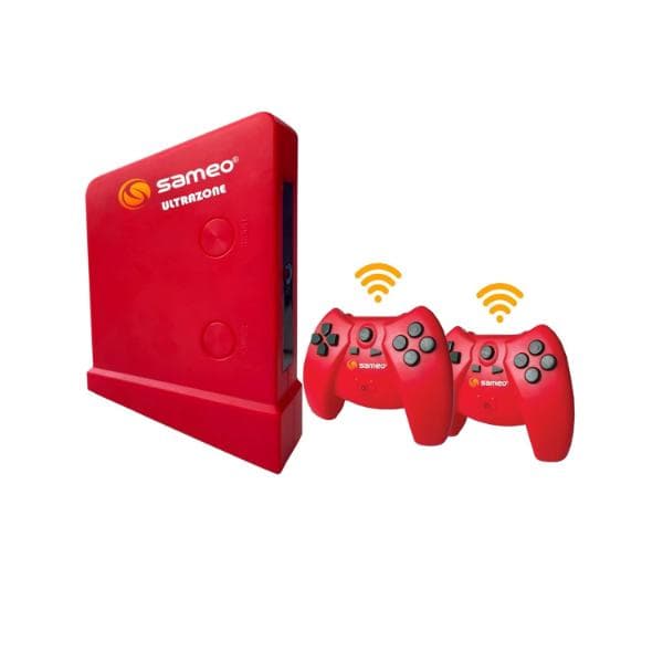 Sameo ULTRAZONE Wireless 8 Bit Game Console for TV with Cordless 2 Joysticks, 362 in-Built Games, 6 Months Warranty (Red) - 1