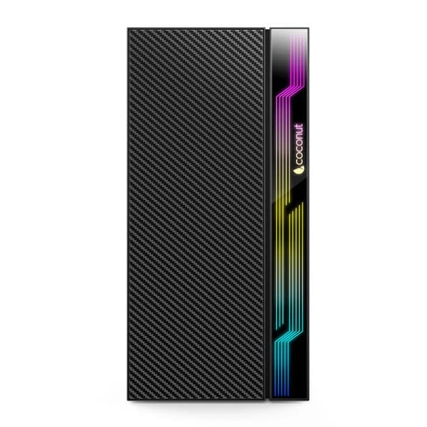 CoCoNut Cosmic mATX with SM45 Power Supply and RGB Strip - Black - 1