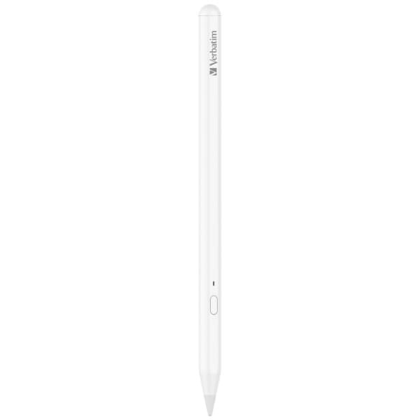 Verbatim - iPad Stylus 66898 Compatible with Apple iPad 2018/newer Magnetic Stylus Bluetooth 5.2 Type C - 1