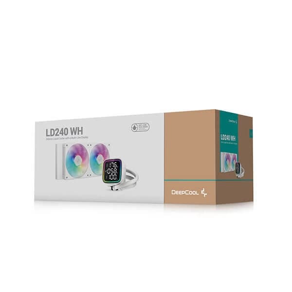 Deepcool LD240 WH RGB 240mm CPU Liquid Cooler (White) - 2