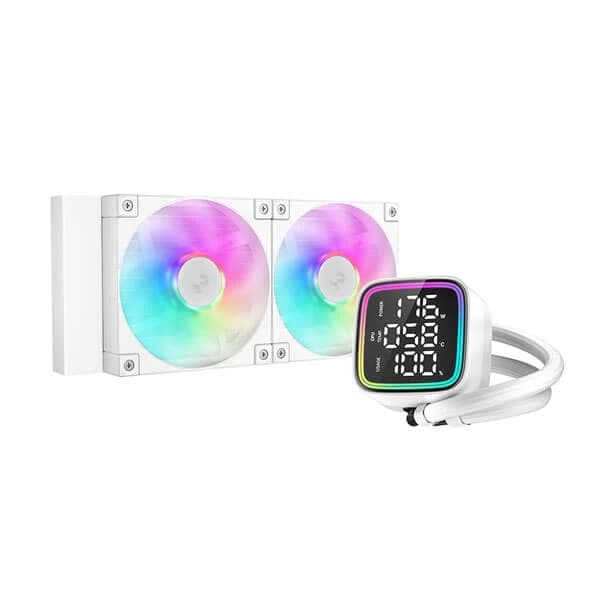 Deepcool LD240 WH RGB 240mm CPU Liquid Cooler (White) - 1