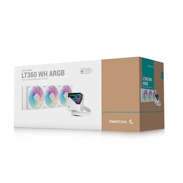 Deepcool LT360 ARGB CPU Liquid Cooler (White) - 2