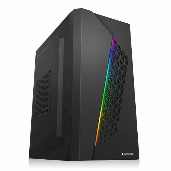 Coconut SOLAR mATX with SM45 and RGB Strip Black - 2
