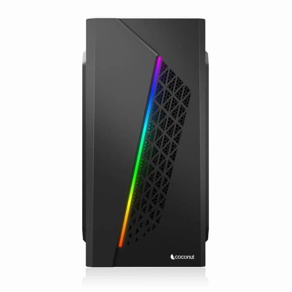 Coconut SOLAR mATX with SM45 and RGB Strip Black - 1