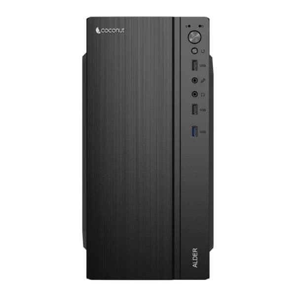 Coconut Alder - mATX Office Cabinet with Power Supply - 1