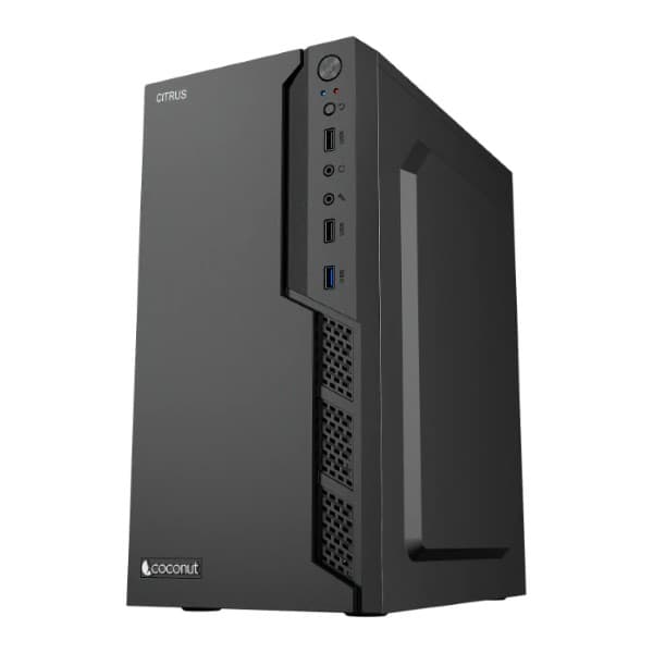 Coconut Citrus - mATX Office Cabinet with Power Supply - 2