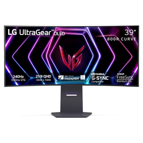 LG 39GS95QE 39-inch Ultragear OLED Curved Gaming Monitor (Black) - 1