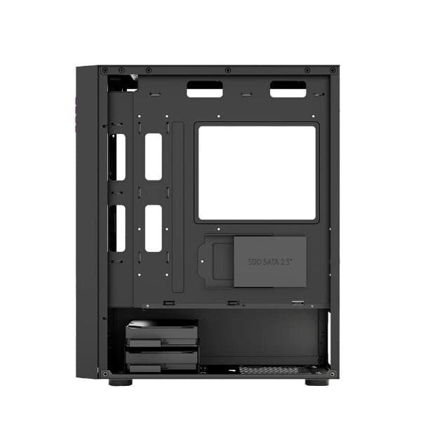 Circle Elegantor X1 RGB with 120 mm 4 RGB Fans, Front Mesh Panel, Side is Tempered Glass, Water Cooling Support 120/240/360 mm, 325 mm Graphics Card, 160 mm CPU Cooler Height, 2 HDD/SSD Slot - 4