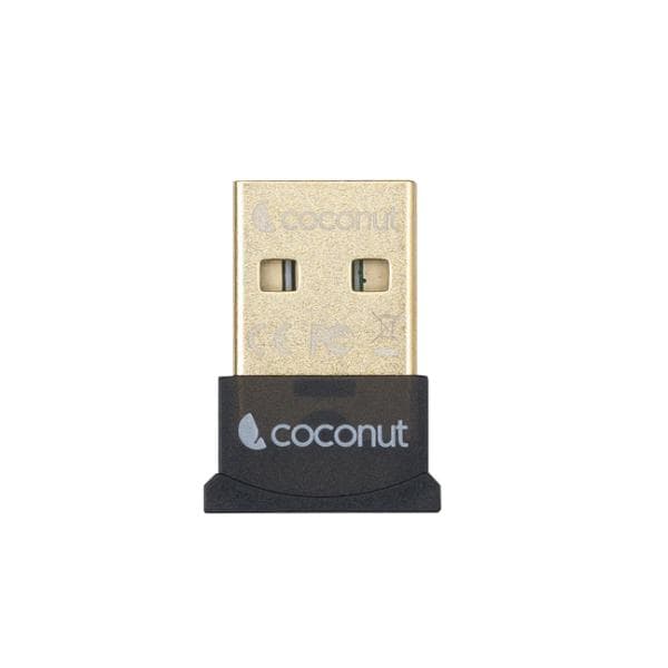 Coconut WA03 Bluetooth Adapter, Bluetooth ver5.0, Gold Plated Range upto 10M, Bluetooth 5.0 version, BT adapter, Top Notch Chipset, Gold Plated Connector