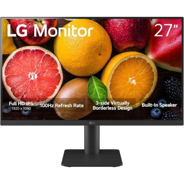 LG 27MS500-B 27 inch IPS FHD (1920x1080) 100Hz 5ms Reader Mode Borderless Design OnScreen Control Black Stabilizer DAS Crosshair HDMI Black - 2