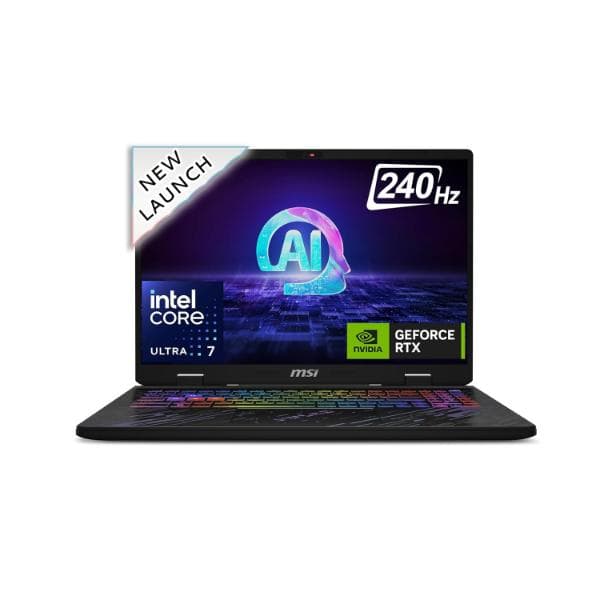 MSI Pulse 16 AI, Intel Core Ultra 7 155H, Built-in AI, 41CM 16:10 QHD+ 240Hz Gaming Laptop(32GB/1TB NVMe SSD/Windows 11 Home/NVIDIA GeForce RTX 4070, GDDR6 8GB/Core Black/2.8Kg), C1VGKG-029IN - 1