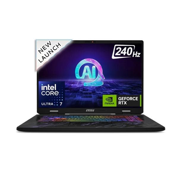 MSI Pulse 17 AI, Intel Core Ultra 7 155H, Built-in AI, 43CM 16:10 QHD+ 240Hz Gaming Laptop (16GB/1TB NVMe SSD/Windows 11 Home/NVIDIA GeForce RTX 4070, Core Black/2.8Kg), C1VGKG-031IN - 1