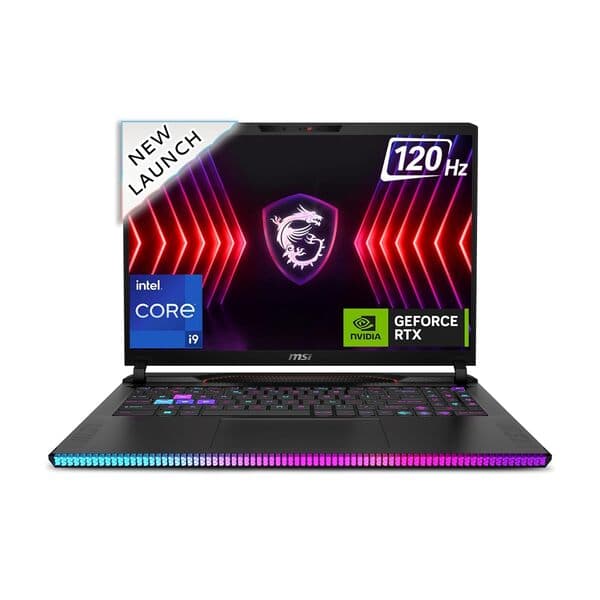 MSI Raider GE68 HX, Intel 14th Gen. i9-14900HX, 41CM UHD+ MiniLED 120Hz Gaming Laptop(32GB/1TB NVMe SSD/Windows 11 Home/NVIDIA GeForce RTX 4090,GDDR6 16GB/Core Black/2.75Kg), 14VIG-469IN - 1