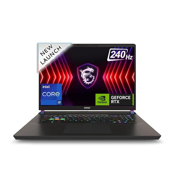 MSI Vector 17 HX, Intel 14th Gen. i9-14900HX, 43CM QHD+ 240Hz Gaming Laptop (32GB/2TB NVMe SSD/Windows 11 Home/NVIDIA GeForce RTX 4070, GDDR6 8GB/Cosmos Black/3Kg), A14VGG-239IN - 1