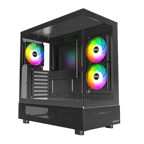 Montech XR Mid-Tower ATX Cabinet (Black) - 1