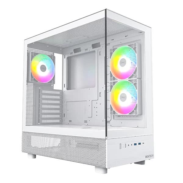 Montech XR Mid-Tower ATX Cabinet (White) - 1