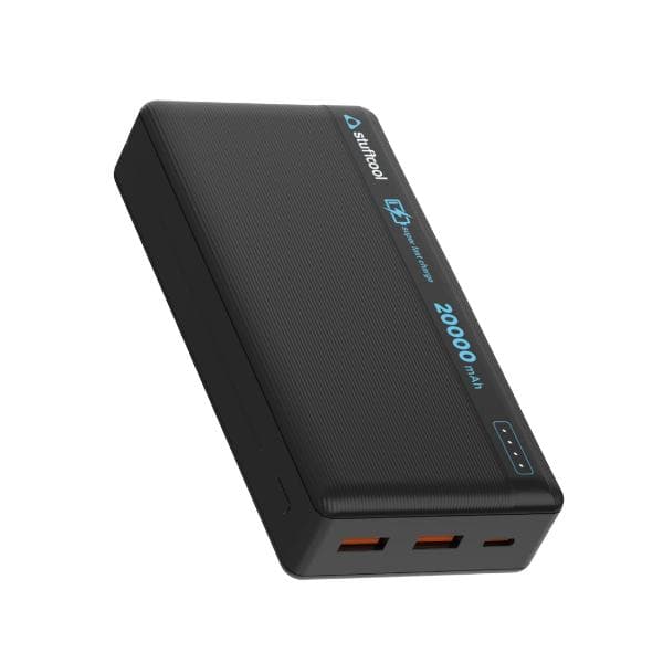 Stuffcool Major Max 20000mAh 35W PD PPS Type C Made in India Powerbank, Charges MacBook Air M1/M2 0-90%, Supports Galaxy Super Fast Charging, Charges iPhones/Pixels 50% in 30 mins - 1