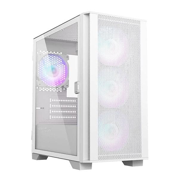 Montech Air 100 Mesh ARGB (M-ATX) Mini Tower Cabinet (White) - 1