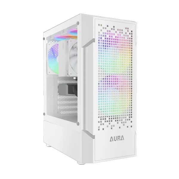 Gamdias Aura GC7 WH ARGB (ATX) Mid Tower Cabinet (White) - 1