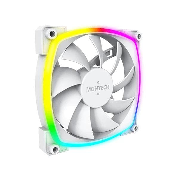 Montech AX120 PWM ARGB Case Fan White Single - 7