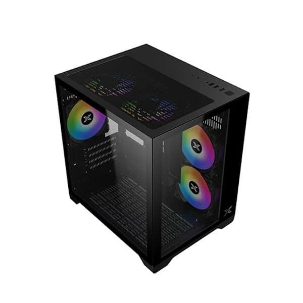 Xigmatek Aqua M ARGB (M-ATX) Mini Tower Cabinet (Black) - 6
