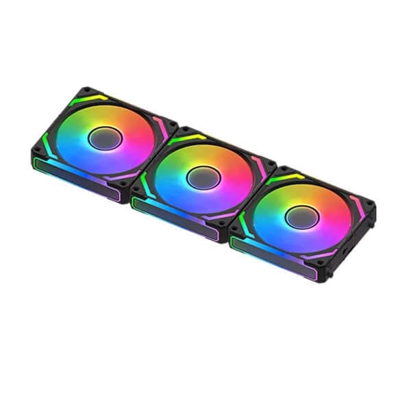 Xigmatek Starlink Ultra Black 120mm ARGB Cabinet Fan (Triple Pack) - 3