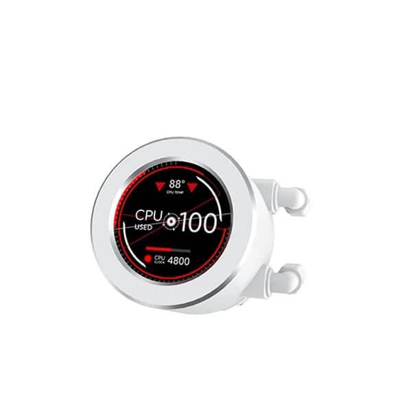 Xigmatek Frozr-O II 360 Arctic ARGB 360mm CPU Liquid Cooler With LCD Display (White) - 4