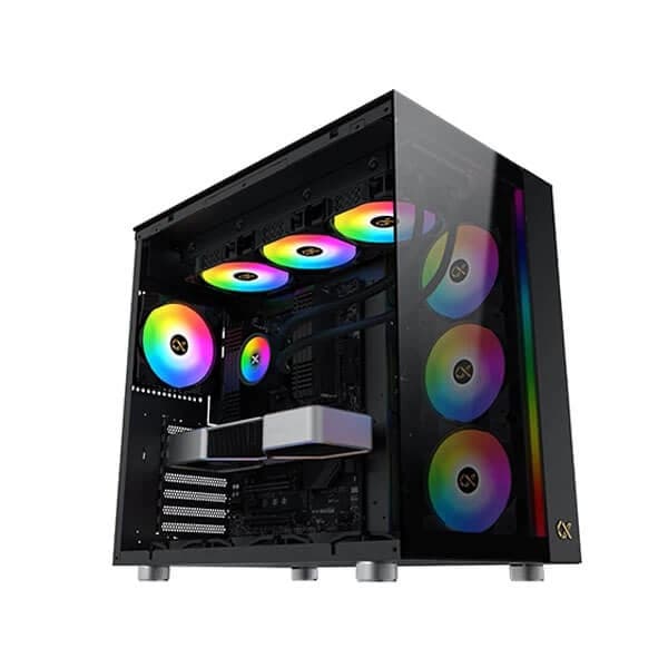 Xigmatek Aqua Ultra ARGB (E-ATX) Mid Tower Cabinet (Black) - 8
