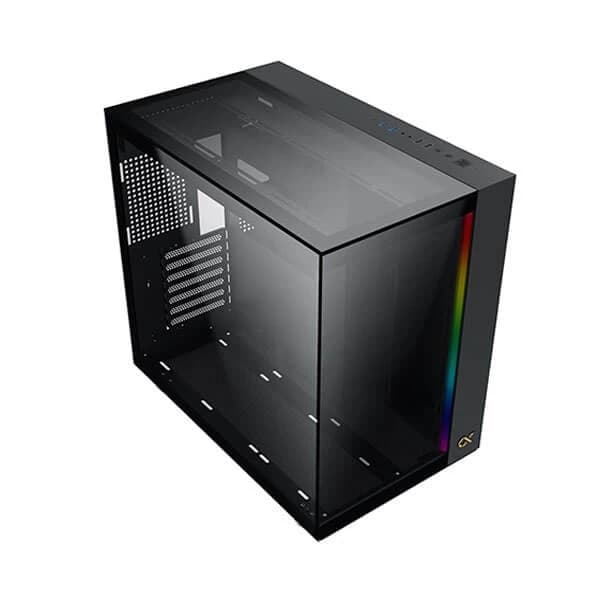 Xigmatek Aqua Ultra ARGB (E-ATX) Mid Tower Cabinet (Black) - 3