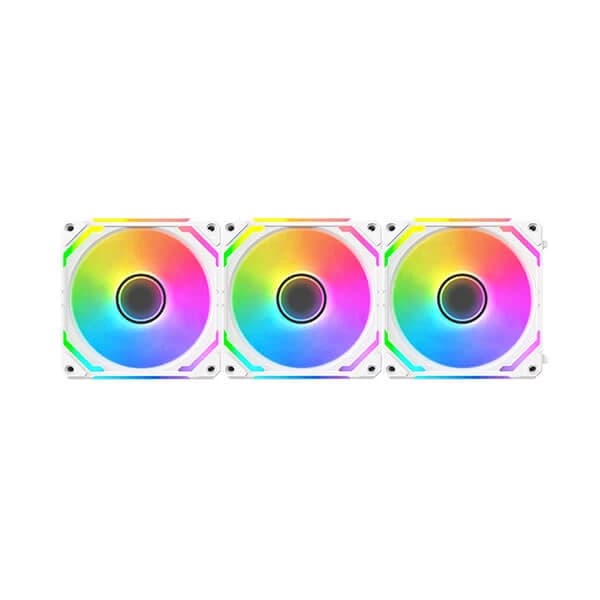 Xigmatek Starlink Ultra Arctic 120mm ARGB Cabinet Fan (Triple Pack) - 1