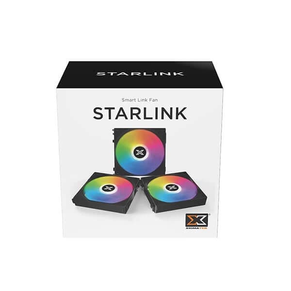 Xigmatek Starlink Black 120mm ARGB Cabinet Fan (Triple Pack) - 2