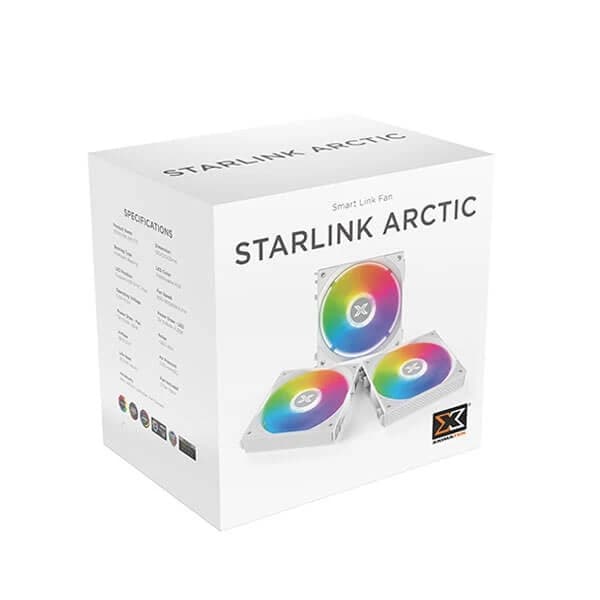 Xigmatek Starlink Arctic 120mm ARGB Cabinet Fan (Triple Pack) - 3