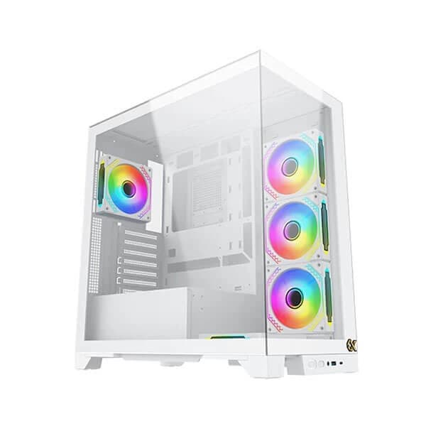 Xigmatek Endorphin Ultra Arctic ARGB (E-ATX) Mid Tower Cabinet (White) - 1