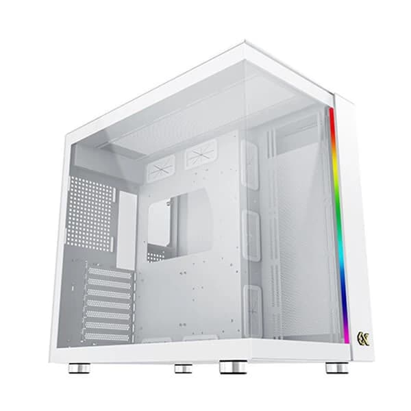 Xigmatek Aqua Ultra Air Arctic ARGB (E-ATX) Mid Tower Cabinet (White) - 3
