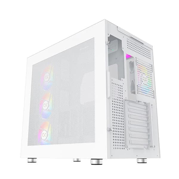 Xigmatek Aqua Ultra Air Arctic ARGB (E-ATX) Mid Tower Cabinet (White) - 4