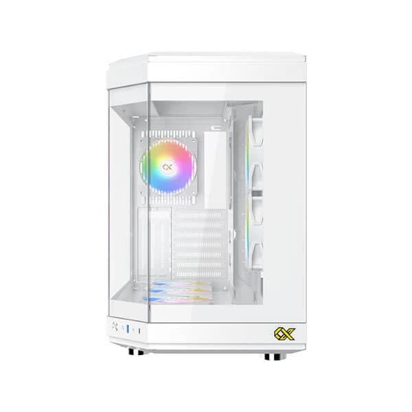 Xigmatek Cubi Arctic (E-ATX) Mid Tower Cabinet (White) - 2