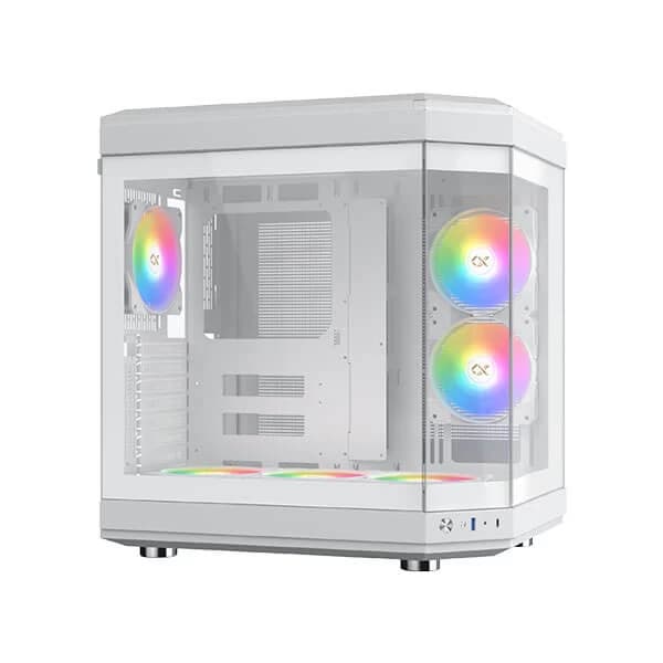 Xigmatek Cubi Arctic (E-ATX) Mid Tower Cabinet (White) - 6