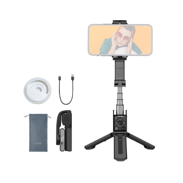 Hohem iSteady Q Multi-purpose Gimbal Stabilizer as a Selfie Stick and Tripod Black - 2