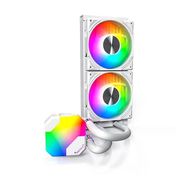 Montech HyperFlow ARGB 240 CPU Liquid Cooler (White) - 3