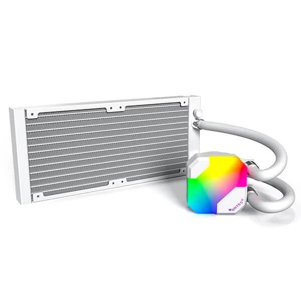 Montech HyperFlow ARGB 240 CPU Liquid Cooler (White) - 4