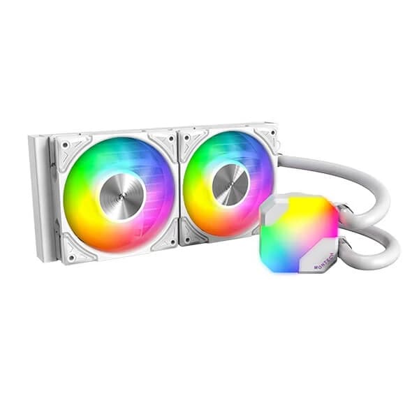 Montech HyperFlow ARGB 240 CPU Liquid Cooler (White) - 1