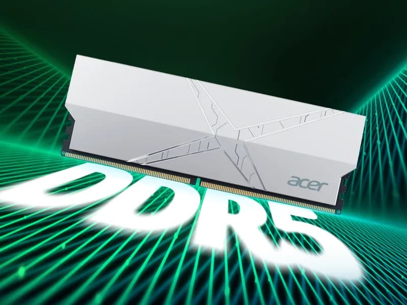 Acer HT200 32GB (16GBx2) DDR5 6400MHz CL36 Desktop Ram (Black) - 3